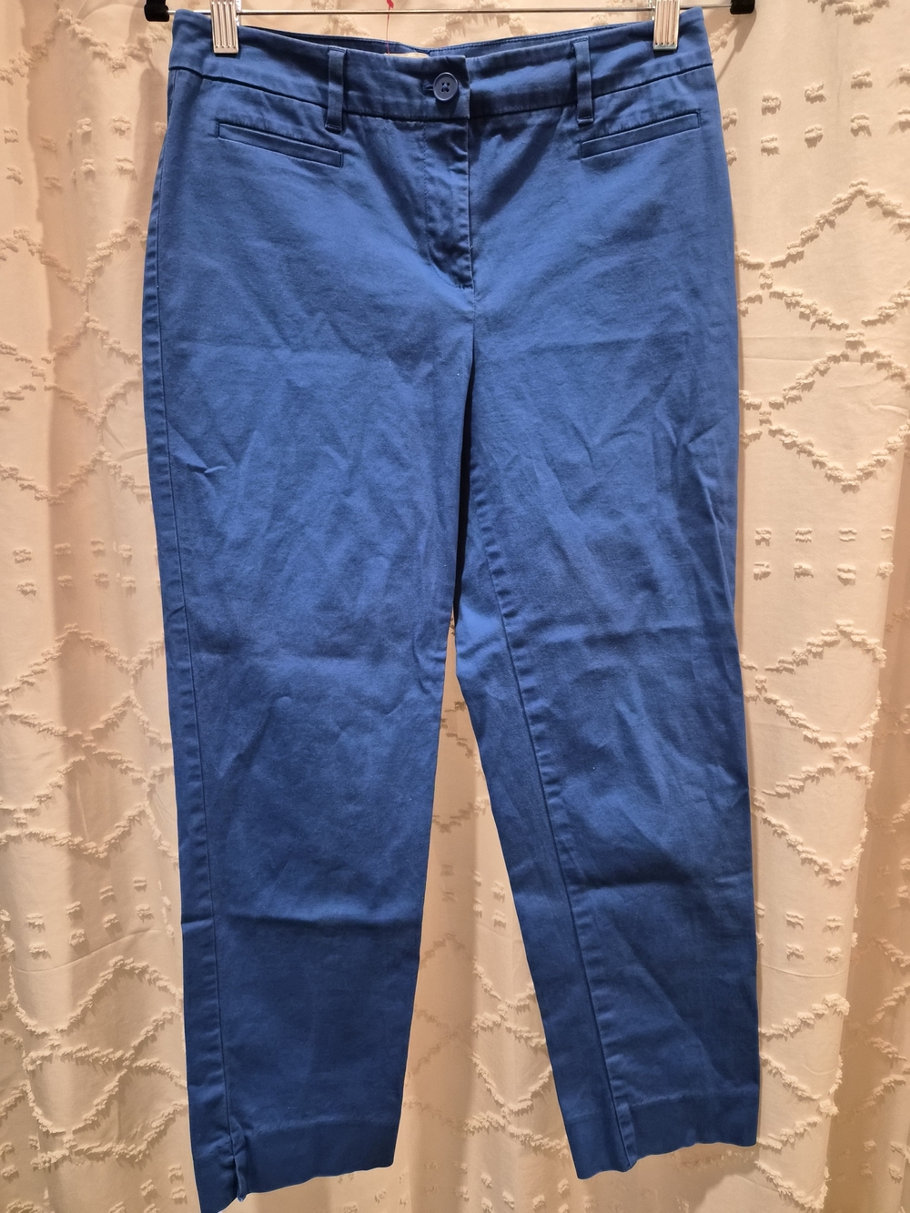 Talbots Cropped Straight-Leg Pants in Blue